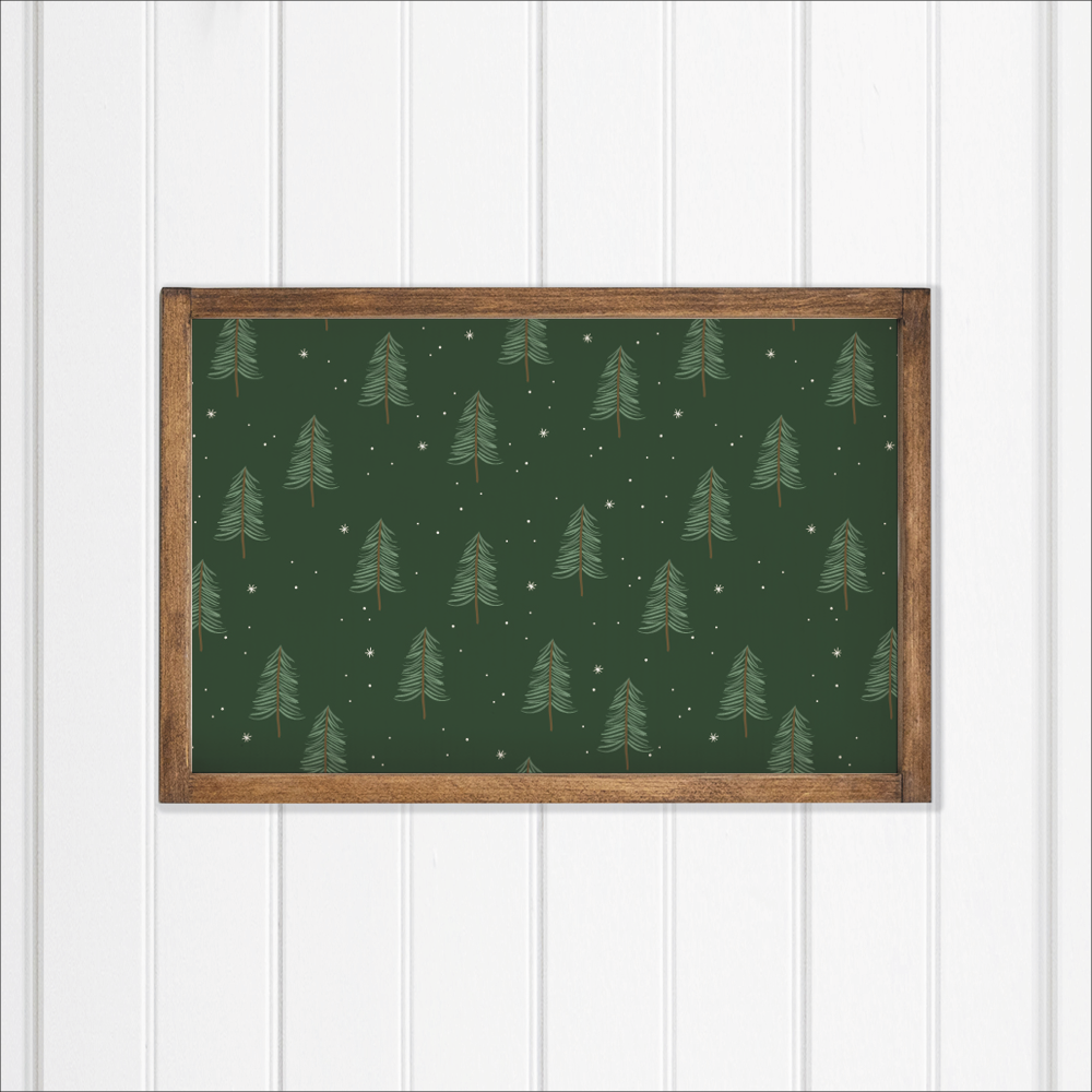 Evergreen Christmas Tree Wall Art