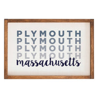 Repeating Word 13" x 19" Personalized Wall Art