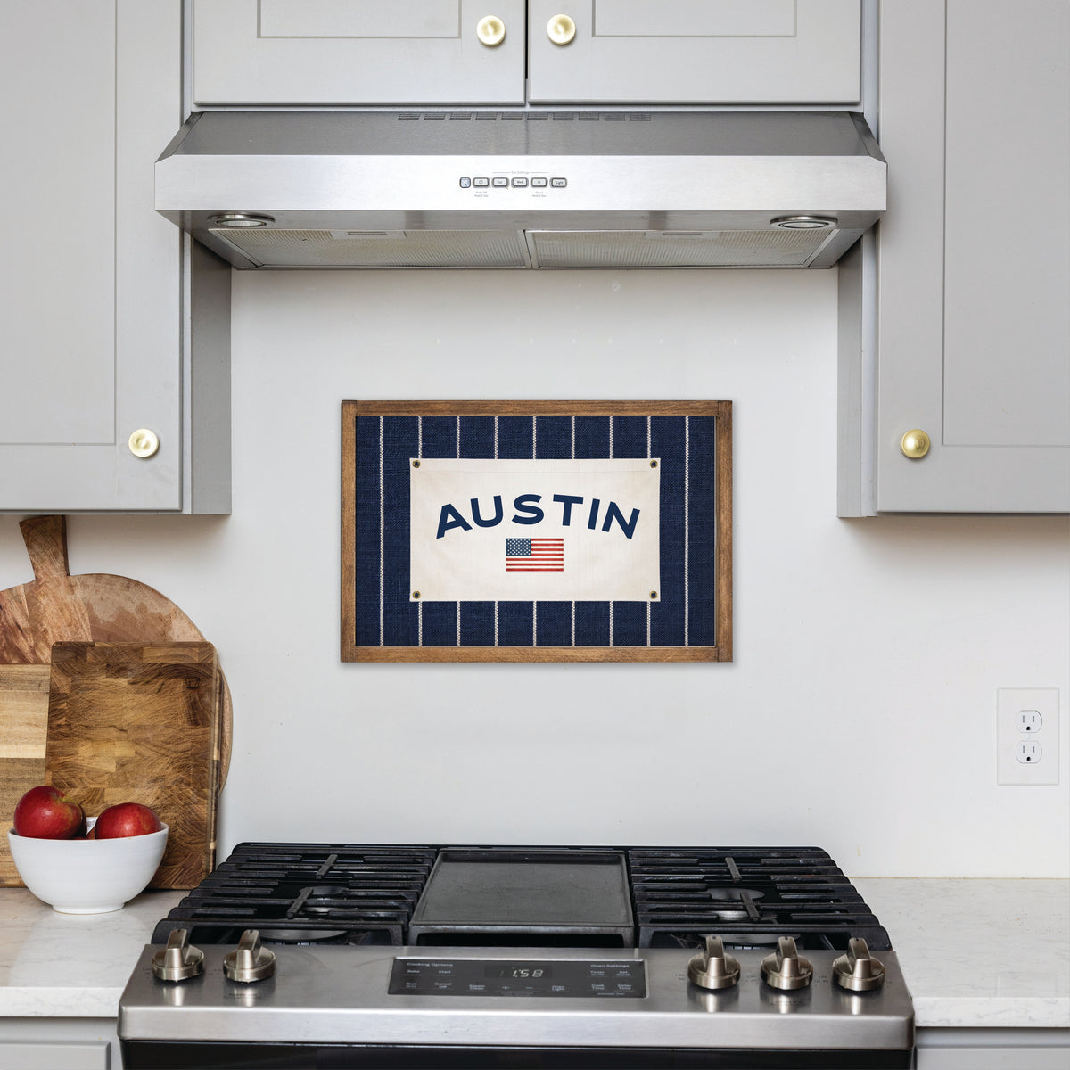 Americana Stripe Personalized Wall Art