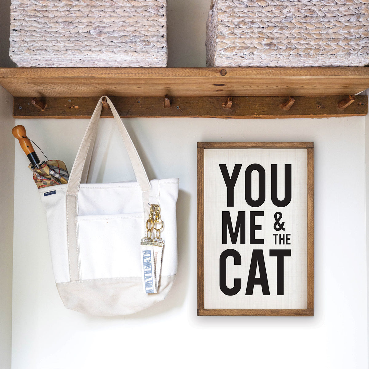You Me And The Cat Wall Art 13" x 19"