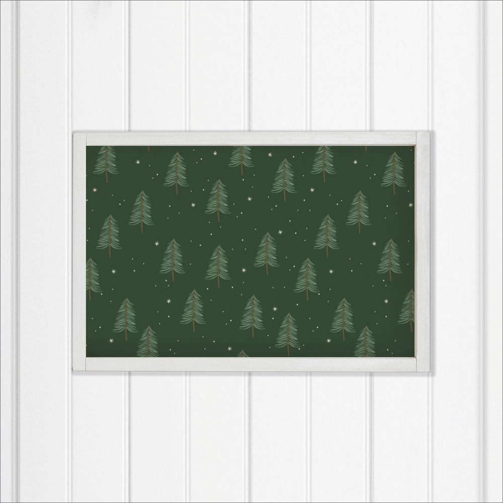 Evergreen Christmas Tree Wall Art