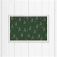 Evergreen Christmas Tree Wall Art