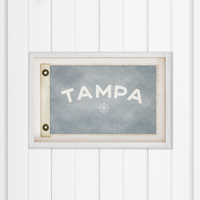 Compass Vintage Flag Personalized Rectangle Wall Art
