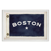 Star Vintage Flag Personalized Rectangle Wall Art