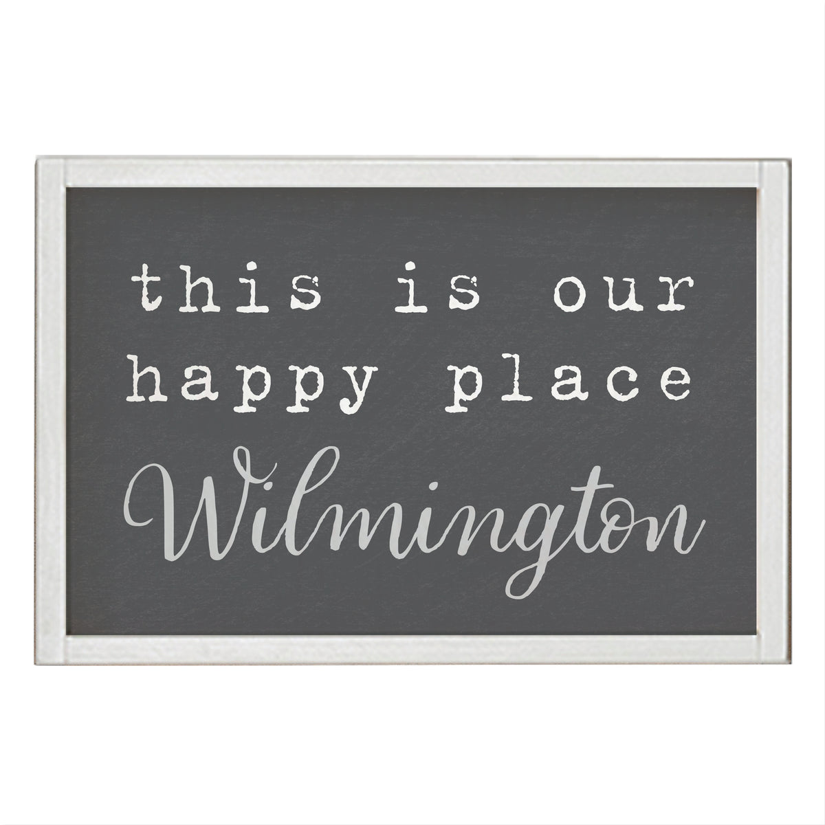 This Is Our Happy Place Personalized Rectangle Wall Art