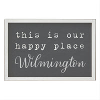 This Is Our Happy Place Personalized Rectangle Wall Art