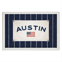 Americana Stripe Personalized Wall Art