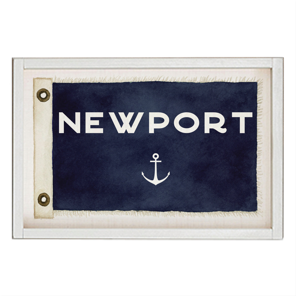 Anchor Vintage Flag Personalized Wall Art
