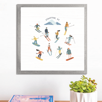 Personalized Snow Sport Harmony Wall Art