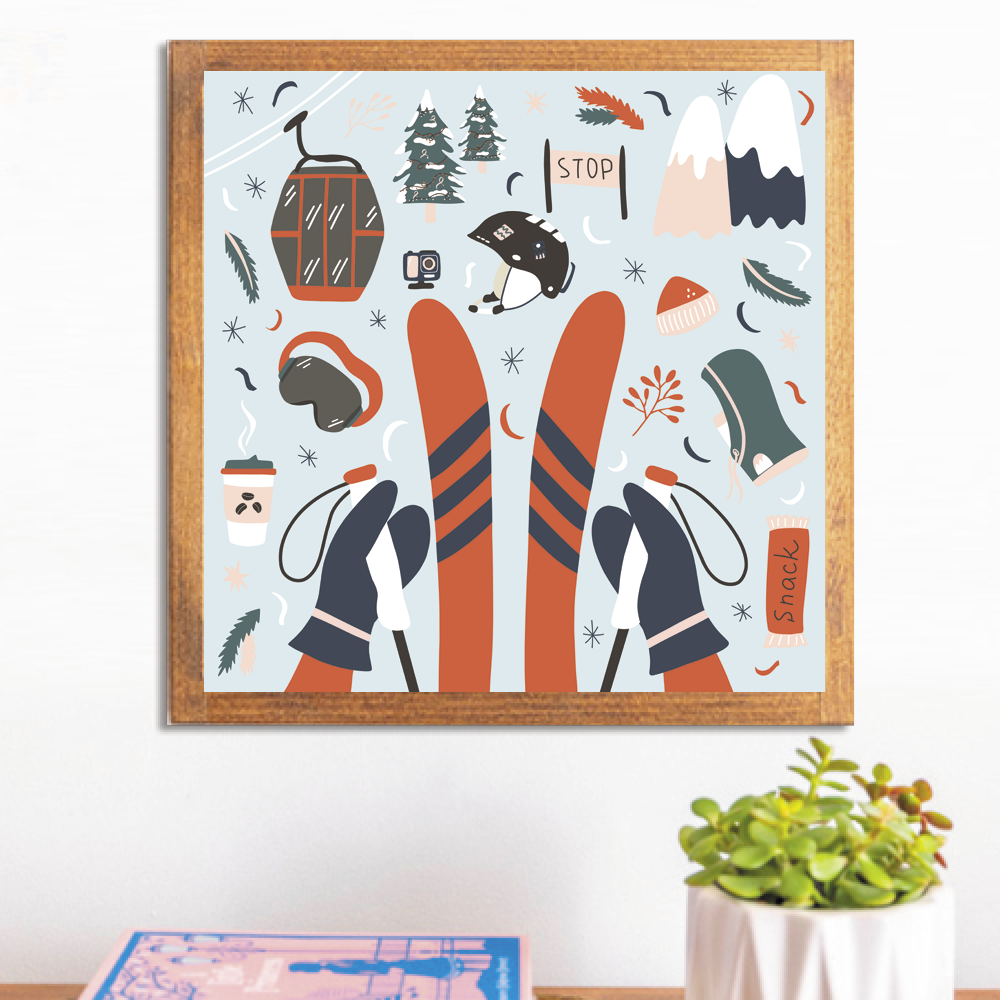 Chairlift Charm Wall Art