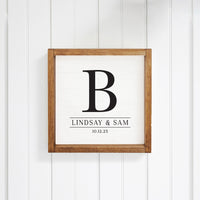 Initial Personalized Wall Art