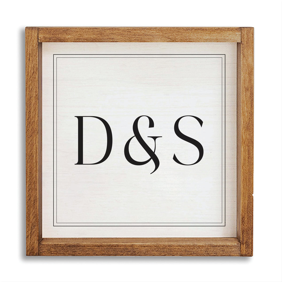 Initials Square Personalized Wall Art