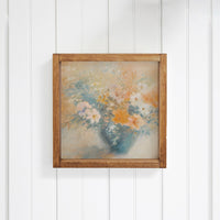 Flower Pot Landscape Wall Art 16" x 16"