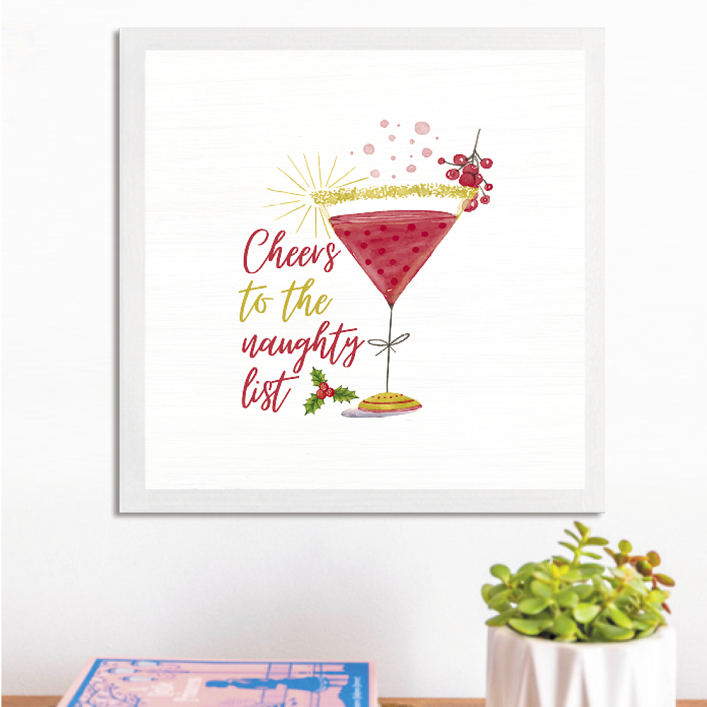 Cheers to the Naughty List Wall Art