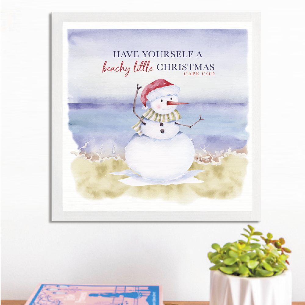 Personalized Have a Beachy Little Christmas Wall Art