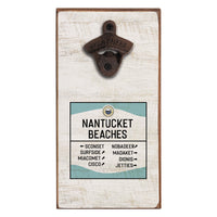 Nantucket Beaches Sticker Bottle Opener
