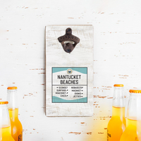 Nantucket Beaches Sticker Bottle Opener