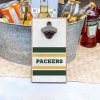 Packers Stripes Bottle Opener