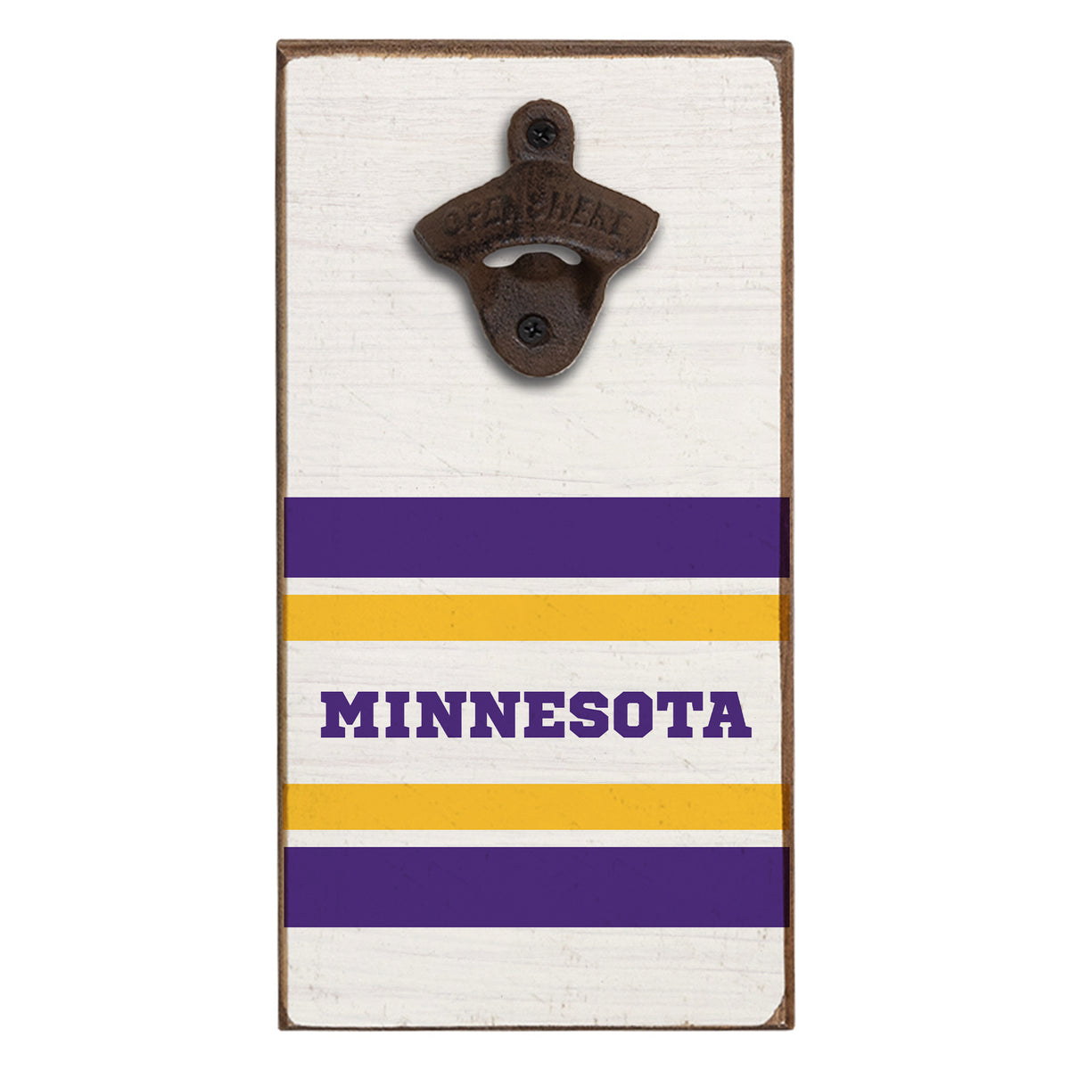 Minnesota Stripes Bottle Opener