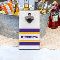 Minnesota Stripes Bottle Opener