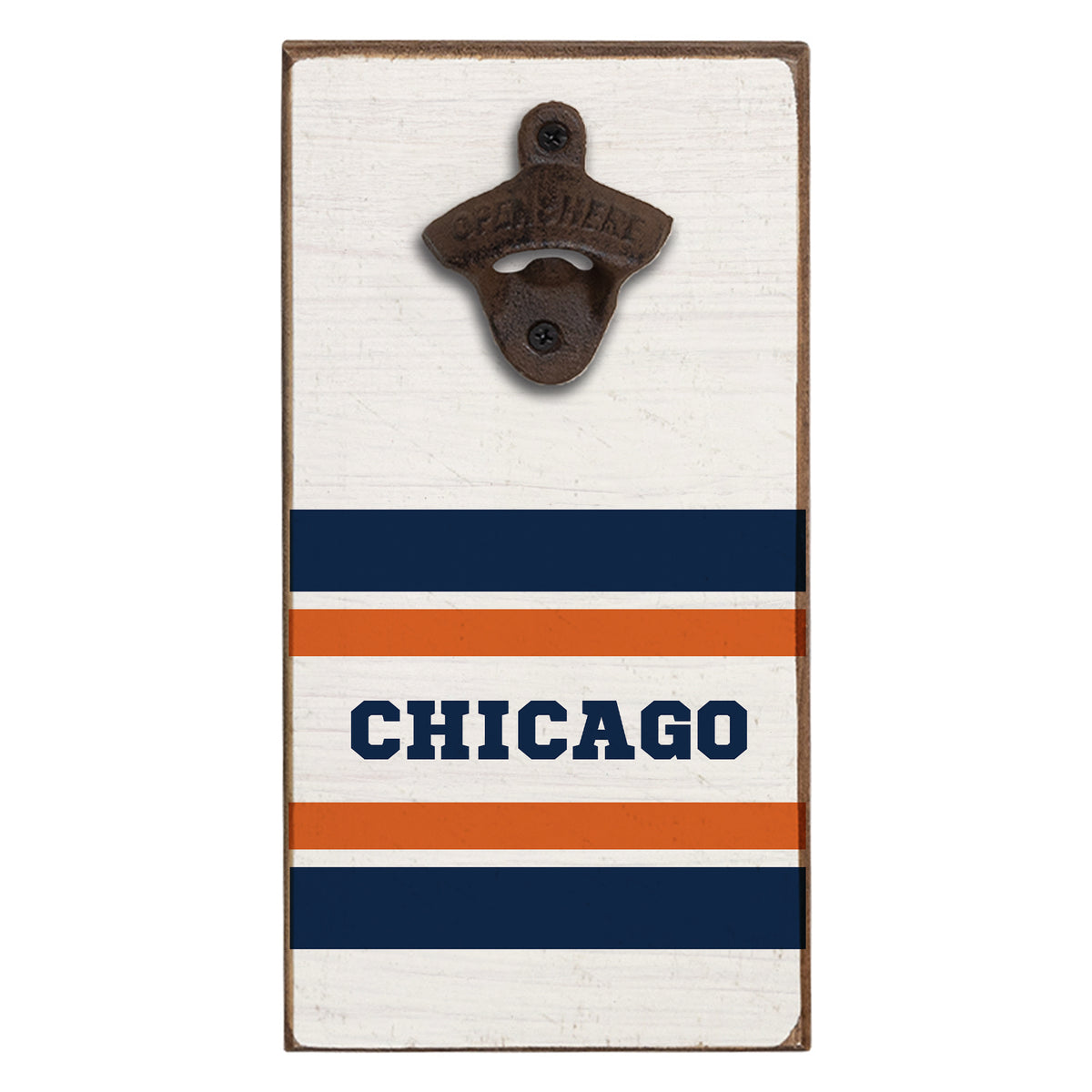 Chicago Stripes Bottle Opener