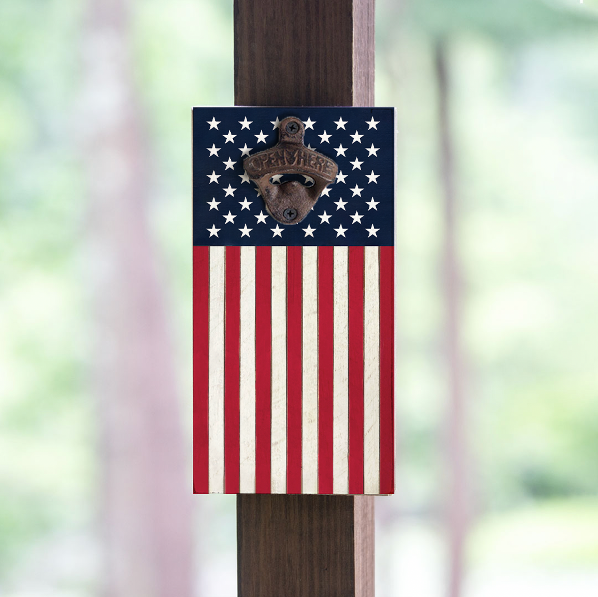 American Flag Bottle Opener