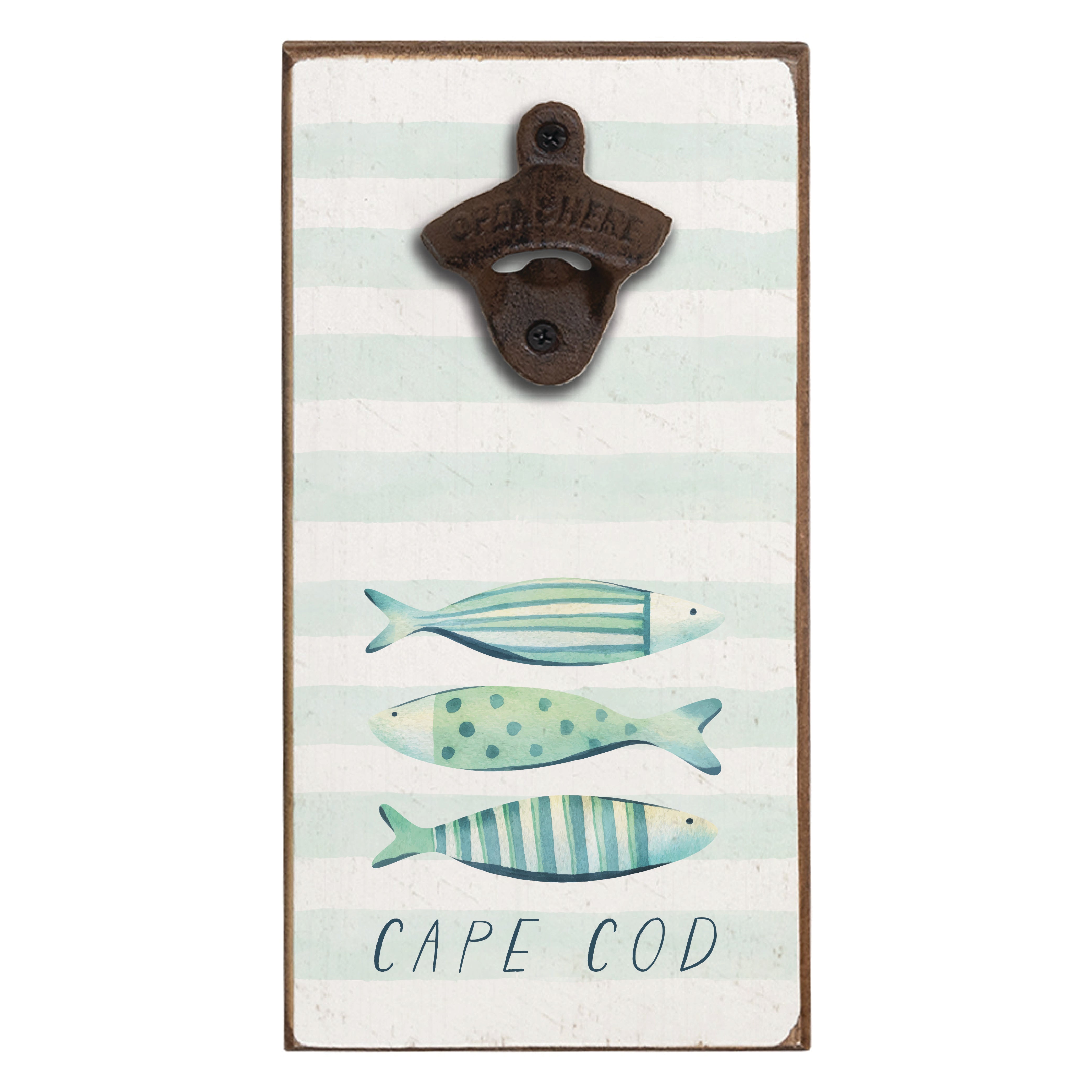 Rustic Marlin Coastal Fish Bottle Opener