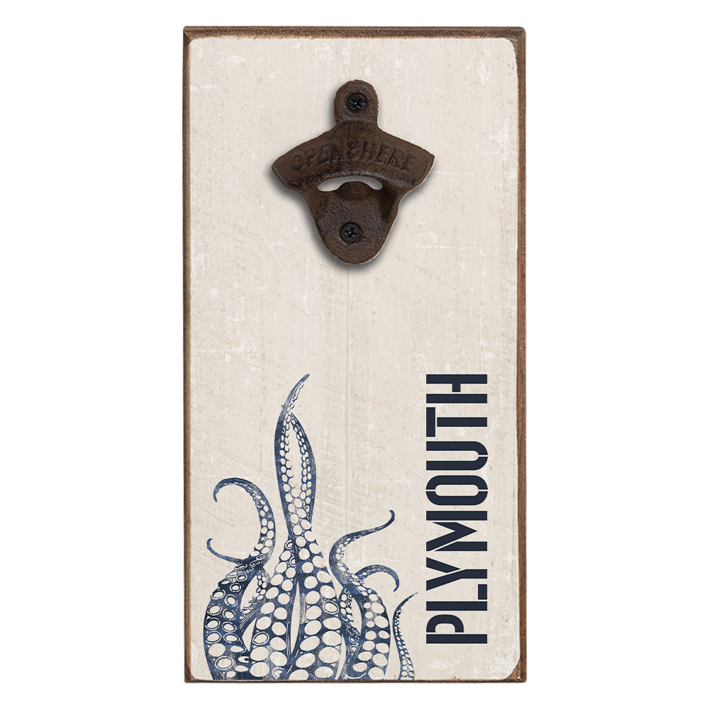 Indigo Octopus Personalized Bottle Opener
