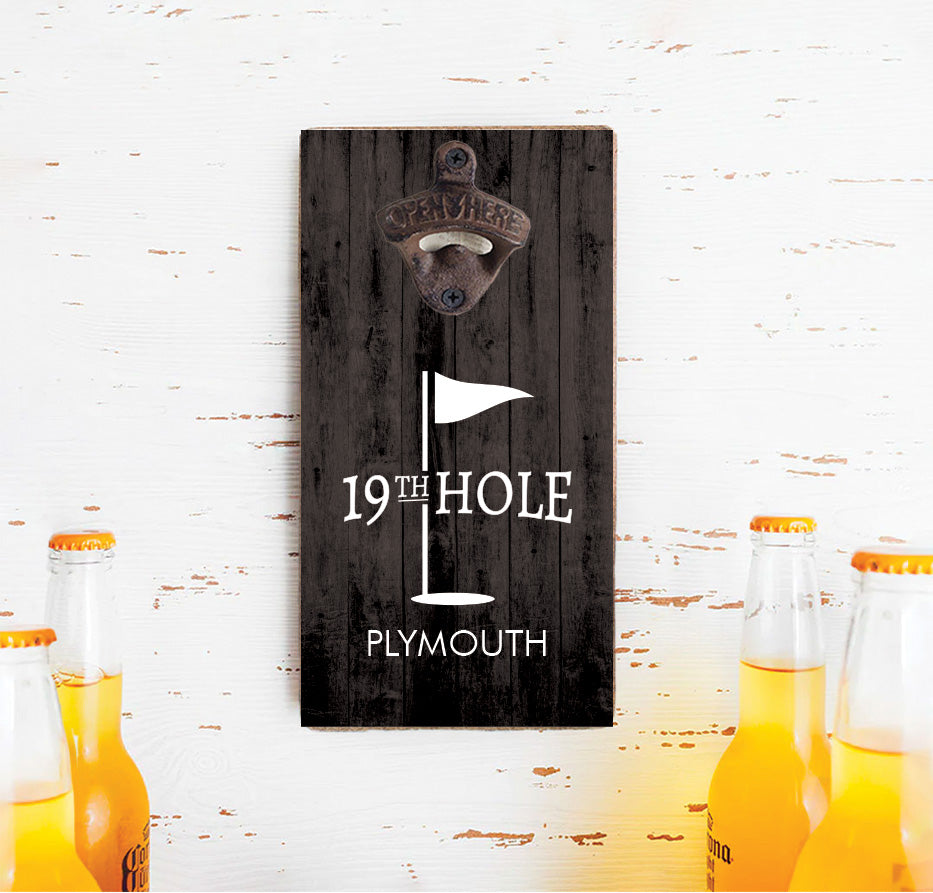 Personalized 19th Hole Bottle Opener