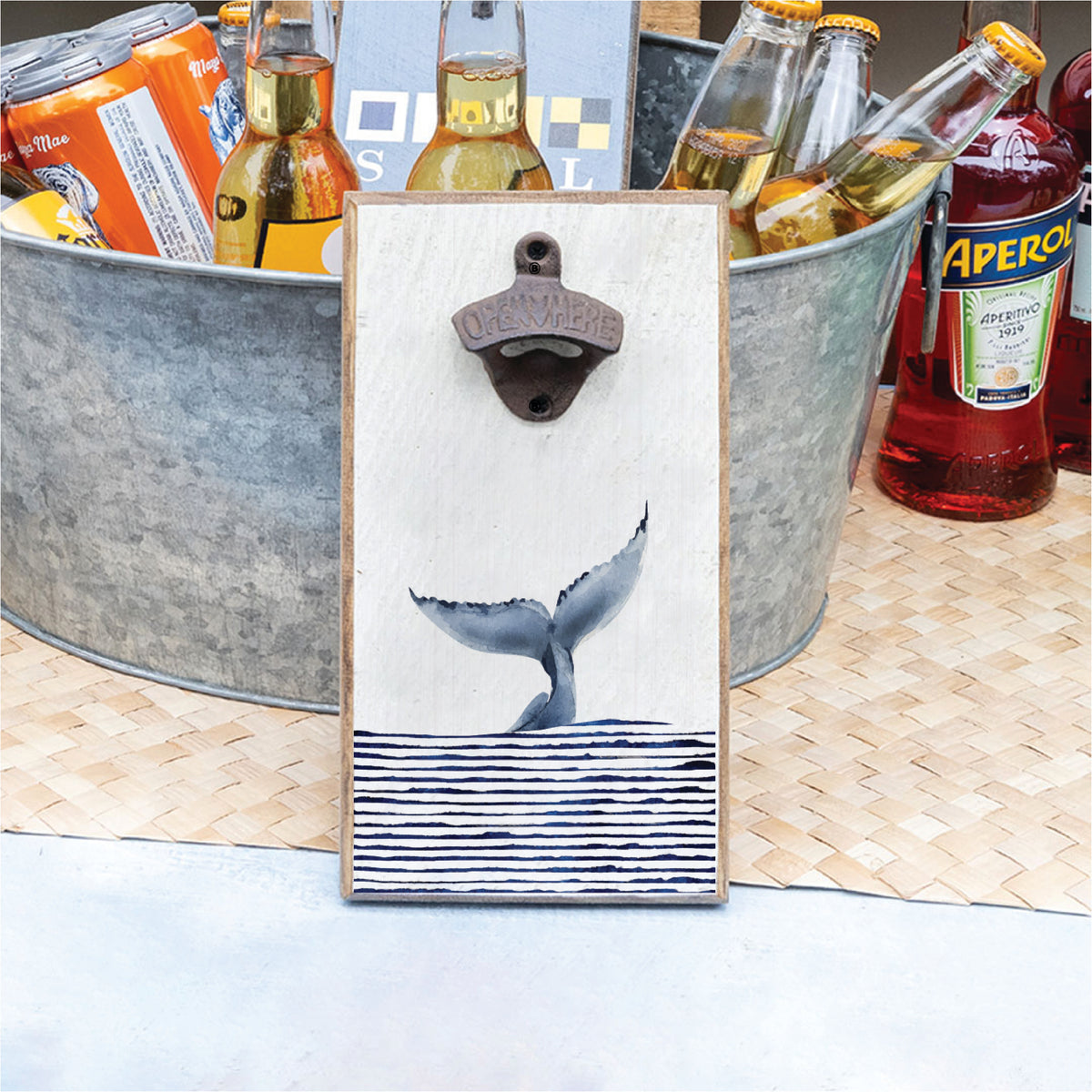 Blue Whale Tail Bottle Opener