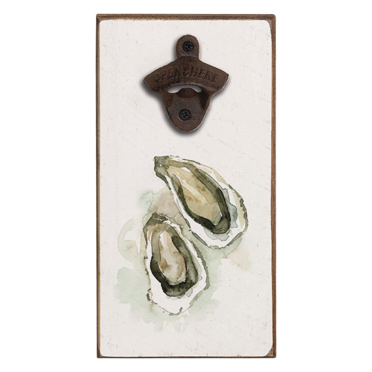 Oysters Watercolor Bottle Opener