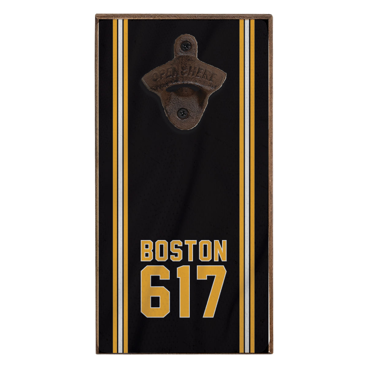Boston 617 Black Gold Bottle Opener