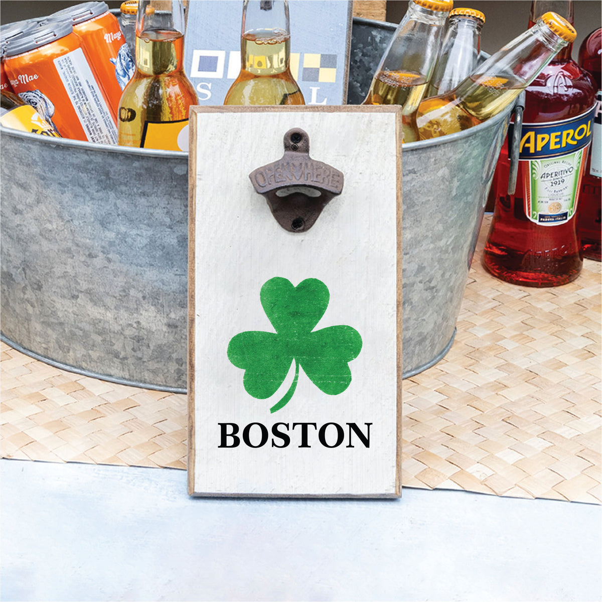 Boston Shamrock Bottle Opener