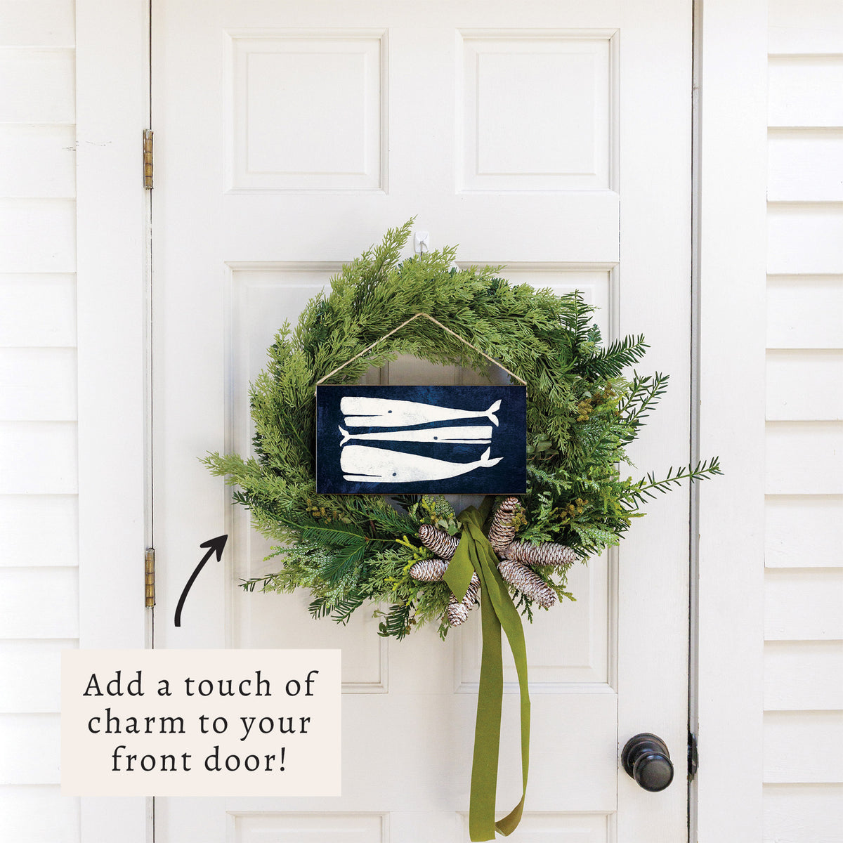 Whales Twine Sign