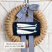 Whales Twine Sign