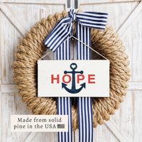Hope Anchor Twine Sign