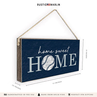 Home Sweet Home Baseball Twine Sign