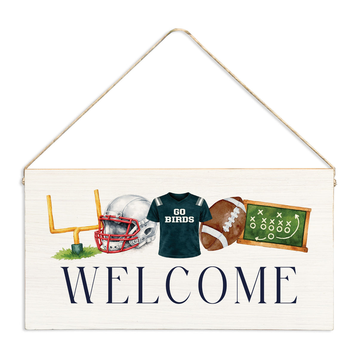 Philly Football Icons Twine Sign