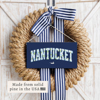 Nantucket Hydrangea Fill Twine Sign