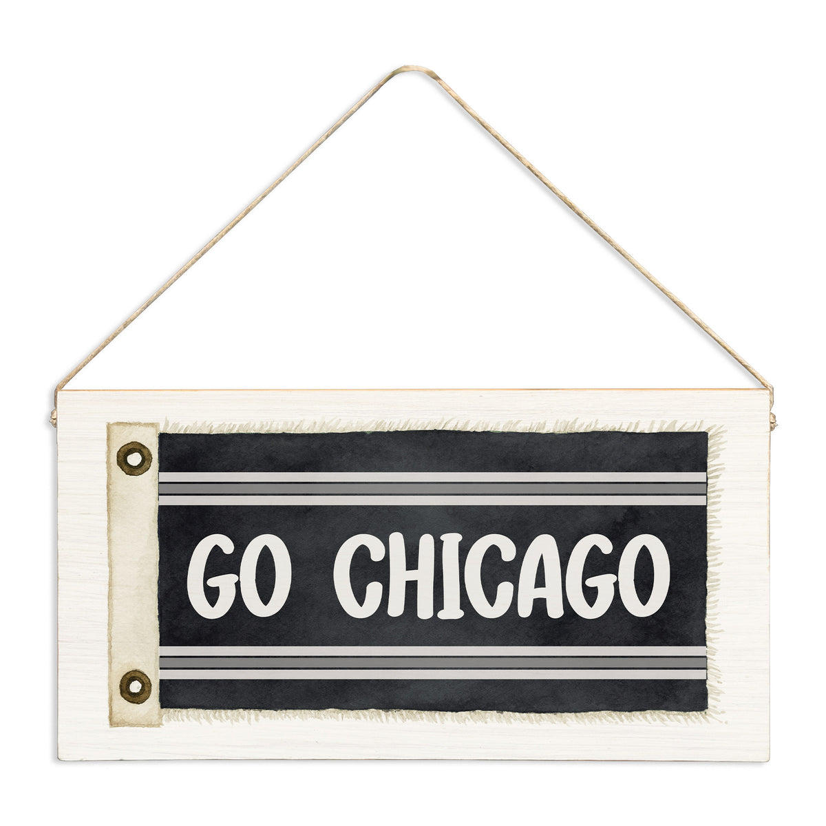 Go Chicago Sox Flag Twine Sign