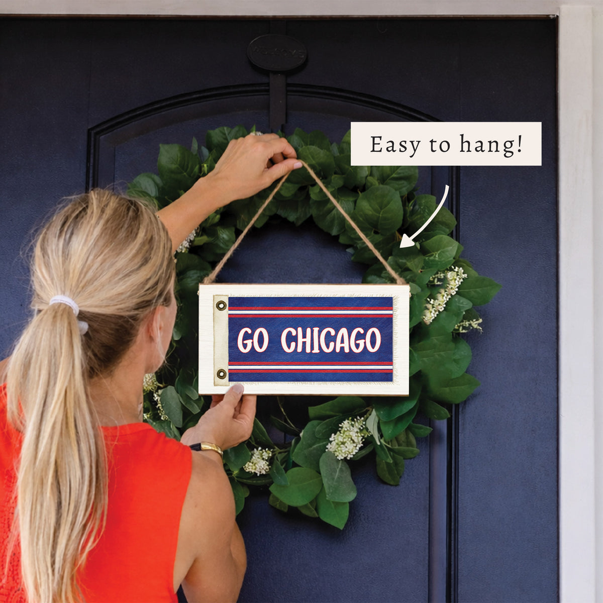 Go Chi Cubs Flag Twine Sign