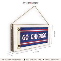 Go Chi Cubs Flag Twine Sign