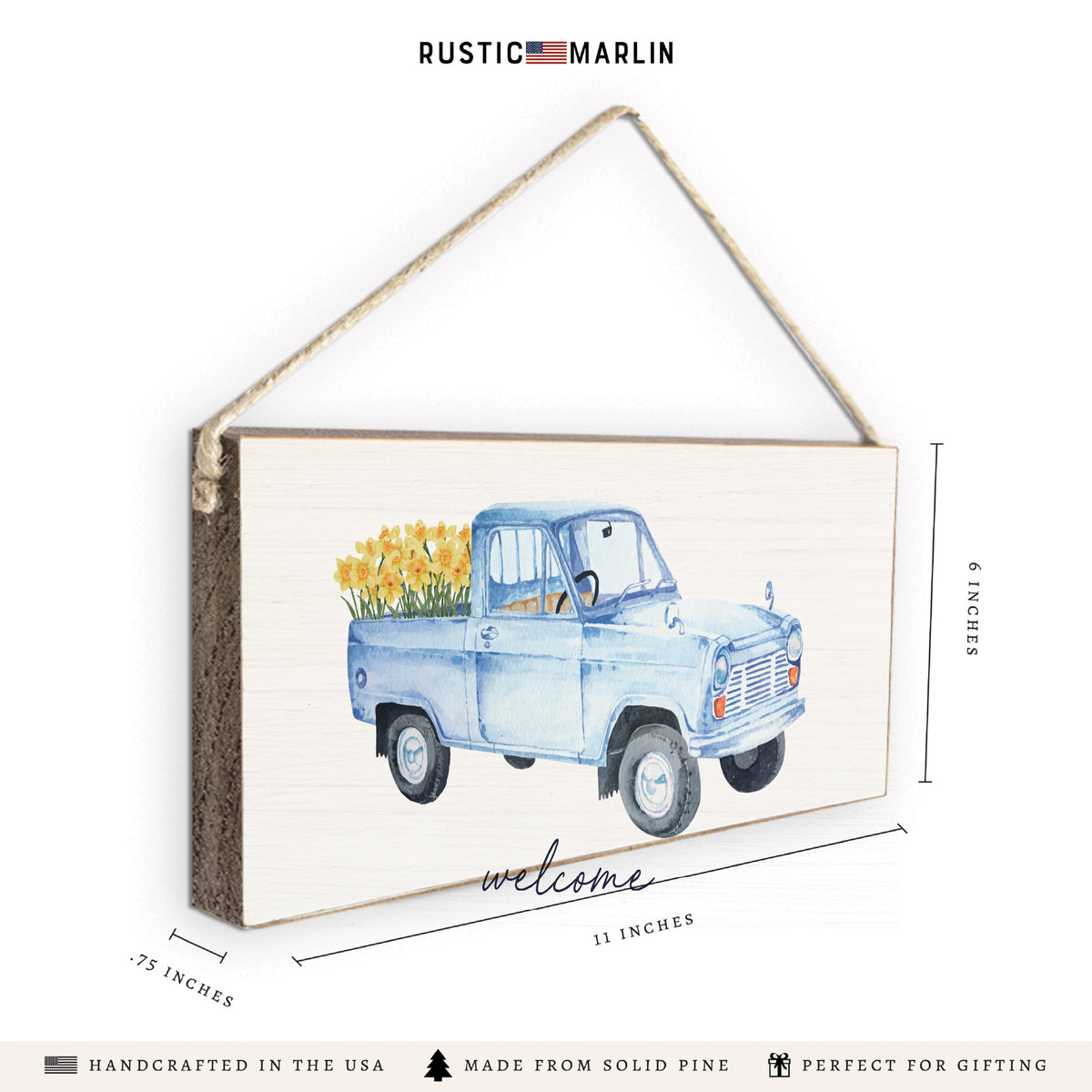 Daffodil Truck Twine Sign