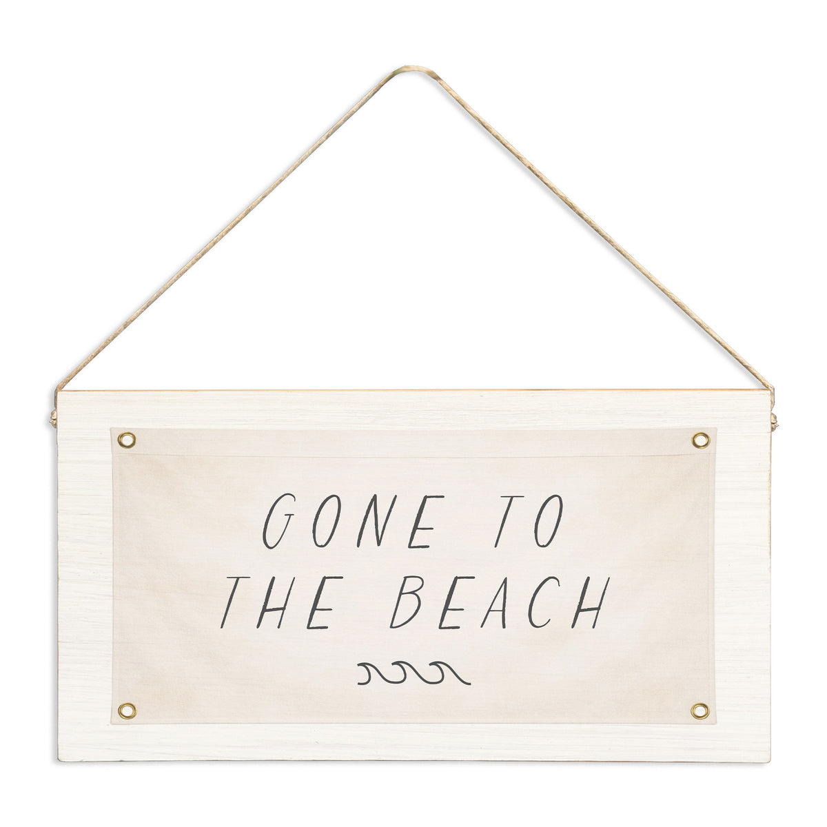 Gone To The Beach Twine Sign