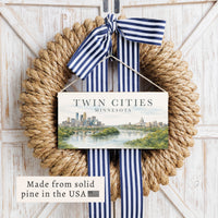 Minnesota Twin Cities Twine Sign