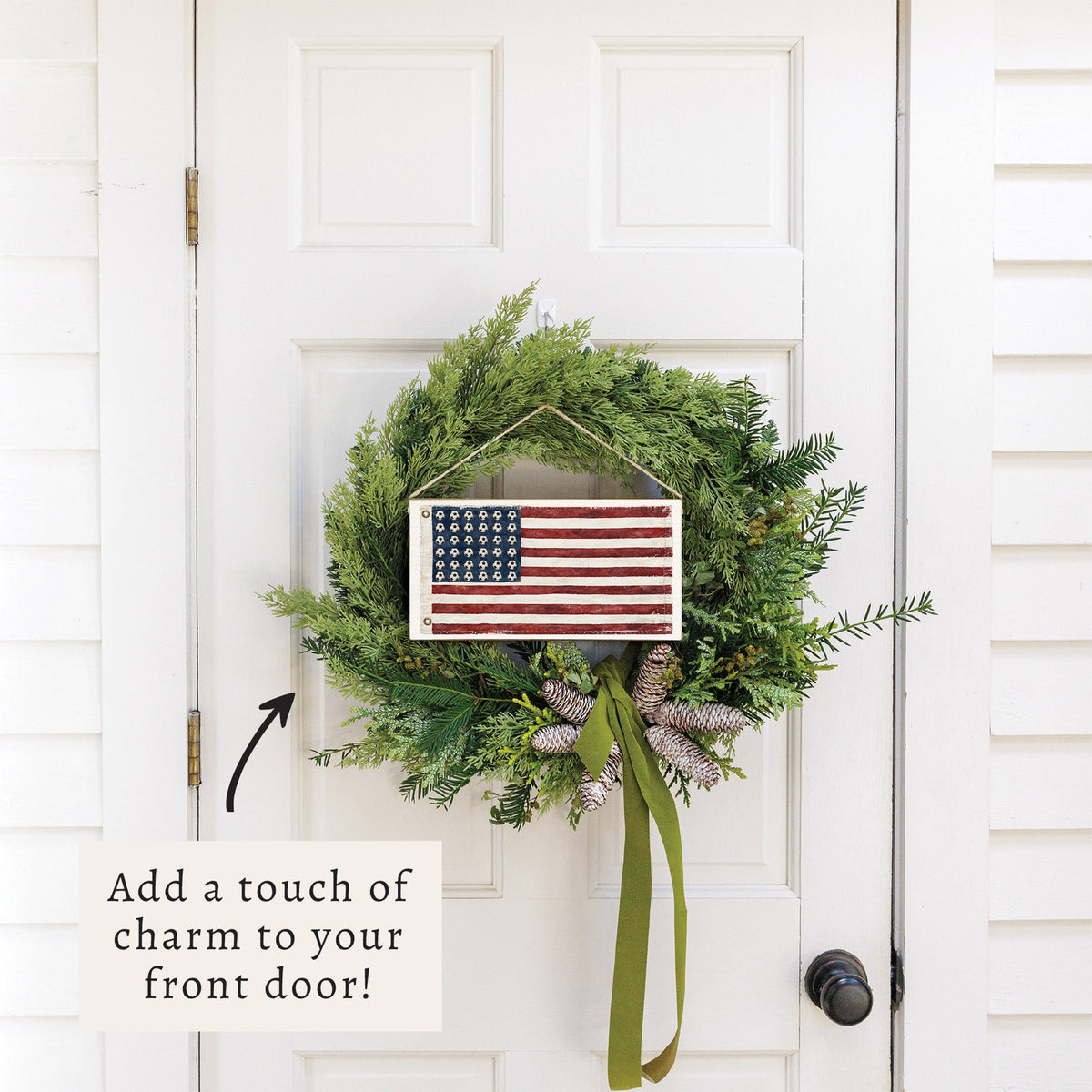 Soccer USA Flag Twine Sign