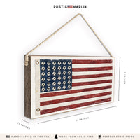 Soccer USA Flag Twine Sign
