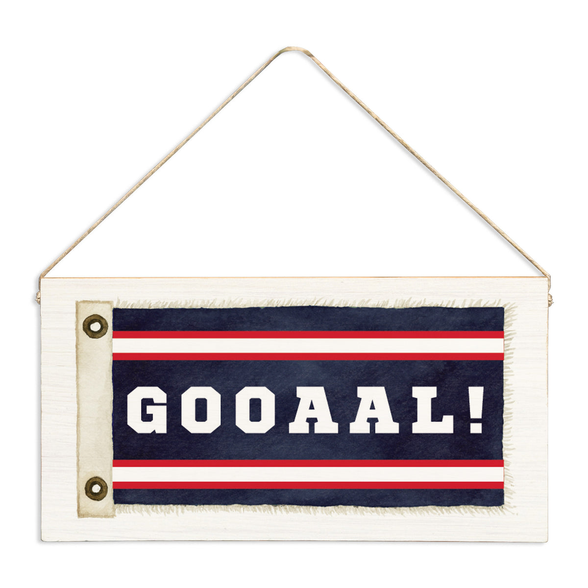 Goal Vintage Flag Twine Sign