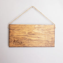 Load image into Gallery viewer, Personalized Holiday Plaid Whale Twine Hanging Sign
