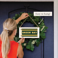 Green Bay Flag Twine Sign